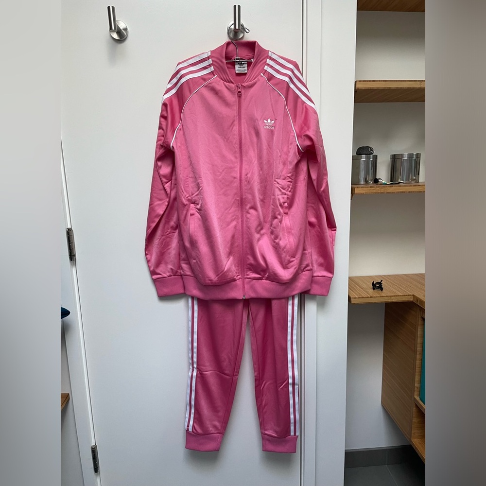 NWT Adidas Originals Adicolor SST Tracksuit Rose Tone Jacket Pants Youth XL